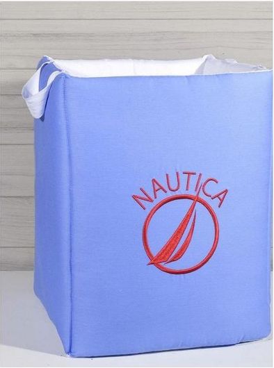 Παιδικό Καλάθι Απλύτων Nautica Simple Μπλε 45x35x45cm