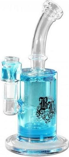 Bong Black Leaf BL Cooling System & Percolator Γυάλινο 23cm Μπλε