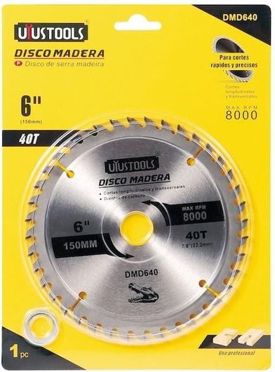 Πριονόδισκος για Ξύλο UYUS TOOLS 150mm / 40T - 17000321 - DMD640