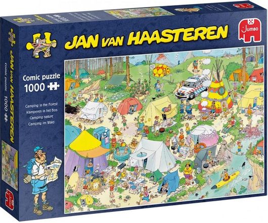 Puzzle Camping in the Forest Jan Van Haasteren 2D 1000 Κομμάτια