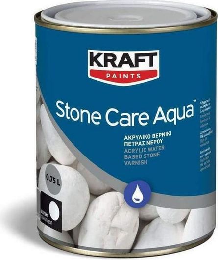 Βερνίκι Εμποτισμού Νερού Kraft Stone Care Aqua Άχρωμο Ελαφρώς Σατινέ 2.5lt