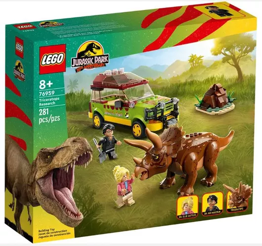 Lego Jurassic World: 30th Anniversary Triceratops Research για 8+ Ετών #76959