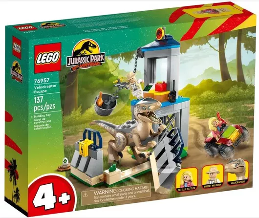 Lego Jurassic World: Velociraptor Escape για 4+ Ετών #76957