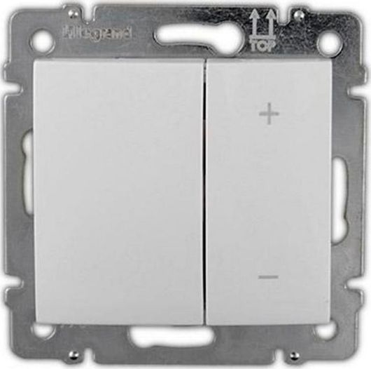 Διακόπτης Dimmer Legrand Valena Χωνευτός χωρίς Πλαίσιο Απλός Μπουτόν 400W Λευκό 