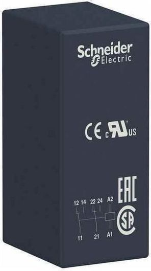 Βιομηχανικό Ρελέ Schneider Electric Zelio RSB RSB2A080P7 2 επαφών 230V 8A Τύπου ΑC