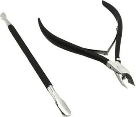 Πενσάκι Επωνυχίων & Σπρωχτήρι Μαυρο Manicure Cutter