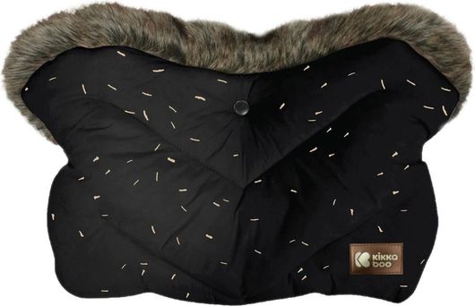 Γάντια Καροτσιού Kikka Boo Luxury Fur Μαύρο