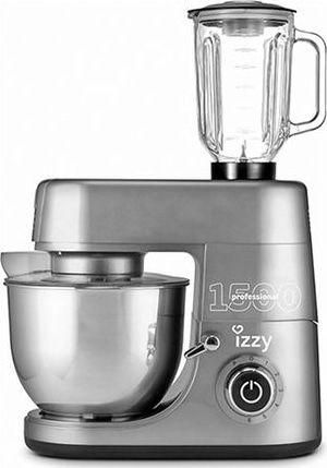 Κουζινομηχανή Izzy 223324 PRO 1500 & Μπλέντερ 1500W 6lt Ασημί