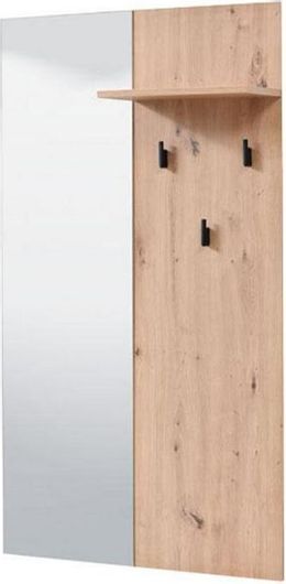 Έπιπλο Χωλ Fylliana Sardinia OG GIV με Καθρέπτη & Κρεμάστρα Δρυς 79x19.5x132.5cm