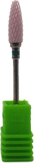 Φρέζα Τροχού Νυχιών Κεραμική C 3 / 32" Tirch Cylinder  C  No F3 Ροζ