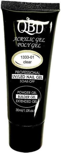 Acrygel Νυχιών QBD Clear 30ml