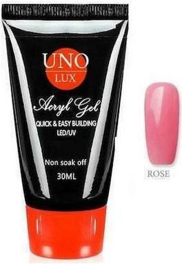 Acrygel Νυχιών Uno Lux 30ml Ροζ