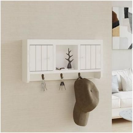 Κλειδοθήκη Τοίχου vidaXL Ξύλινη 40x8.5x20cm