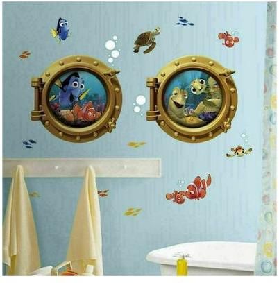 Παιδικό Διακοσμητικό Αυτοκόλλητο Τοίχου Finding Nemo 19τμχ