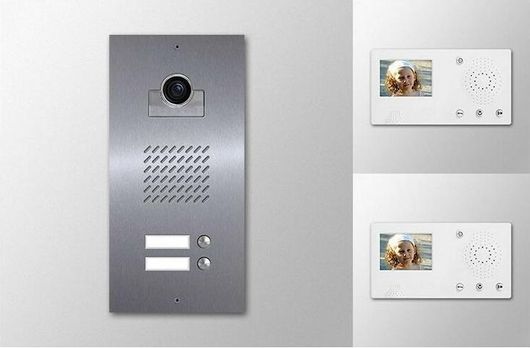 Σετ Θυροτηλεόρασης CTC με Οθόνη & Κάμερα για 2 Διαμερίσματα