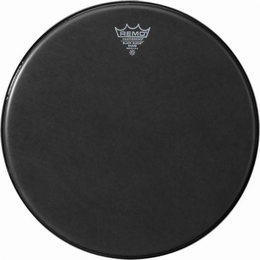 Δέρμα για Ντράμς Remo Ambassador Black Suede Snare Side 13"