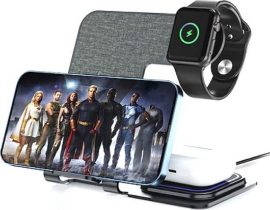 Veger Ασύρματος Φορτιστής Qi PadΓκρι Y9