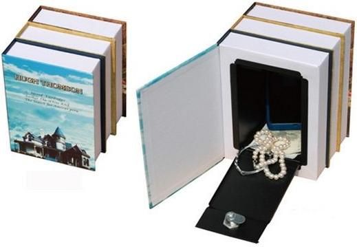 Βιβλίο Χρηματοκιβώτιο Black Red με Κλειδαριά Τριπλό 22x15x13cm