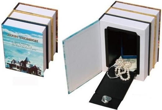 Βιβλίο Χρηματοκιβώτιο Black Red με Κλειδαριά Διπλό 22x15x9cm