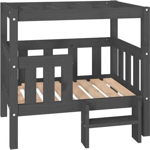 Υπερυψωμένο Κρεβάτι Σκύλου vidaXL 75.5x70cm Γκρι