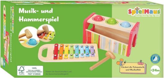 Μεταλλόφωνο Spielmaus Ξύλινο για 2+ Ετών