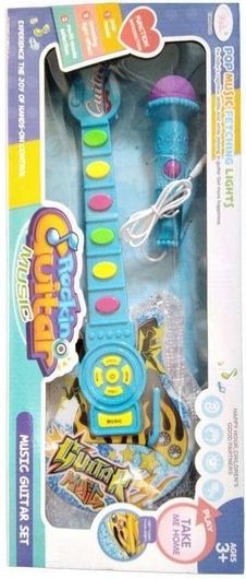 Κιθάρα Rockin' Guitar Music με Μπαταρίες για 3+ Ετών