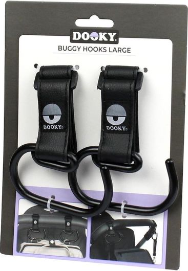 Γάντζος Καροτσιού Σετ Dooky 5027011 Μαύρο 2τμχ