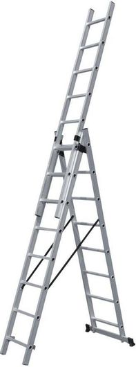 Σκάλα Τριπλή Bulle Αλουμινίου Επεκτεινόμενη SSS8 24 Σκαλιών 631120