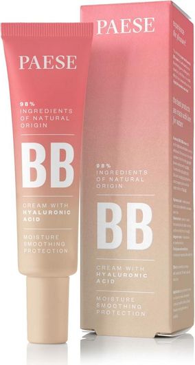 Κρέμα Προσώπου Paese BB 02 Beige Ημέρας για Ενυδάτωση με Υαλουρονικό Οξύ 30ml