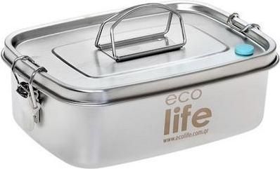 Δοχείο Φαγητού Ecolife Inox 1000ml Ασημί