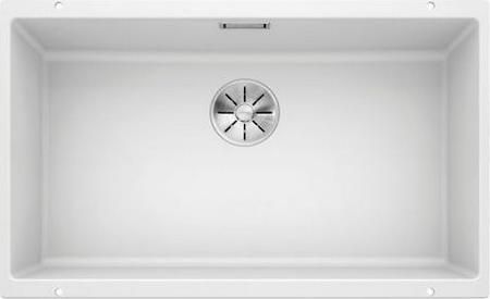 Νεροχύτης Blanco Subline 700-U Υποκαθήμενος από Συνθετικό Γρανίτη Μ70xΠ40cm White