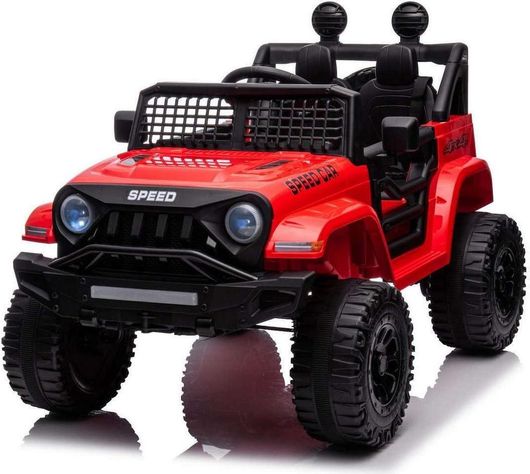 Παιδικό Ηλεκτροκίνητο Αυτοκίνητο Διθέσιο με Τηλεκοντρόλ Τύπου Jeep 4x4 12 Volt Κόκκινο