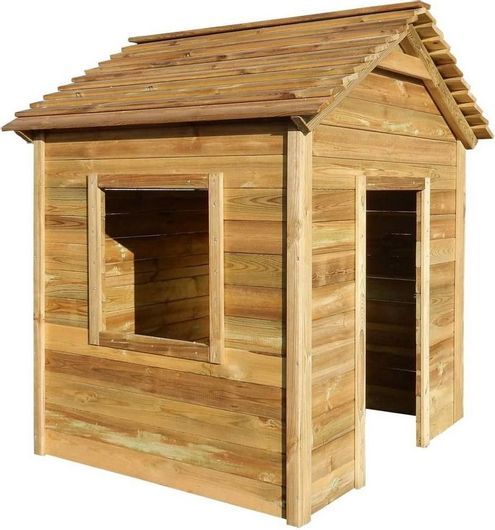 Παιδικό Σπιτάκι Κήπου vidaXL Ξύλινο Καφέ 123x120x146cm Καφέ