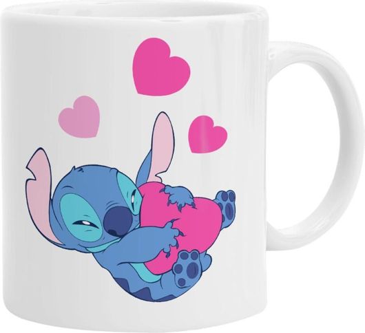 Κούπα Lilo & Stitch Hugs And Hearts Κεραμική 330ml 