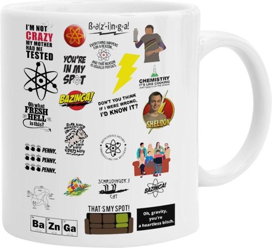 Κούπα The Big Bang Theory Pattern Κεραμική 330ml 