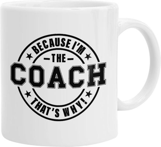 Κούπα Because I'm The Coach Κεραμική 330ml 