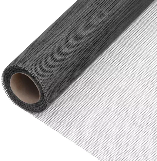 Πλέγμα Μπαλκονιού vidaXL 150863 Fiberglass Μαύρο 1.12x10m