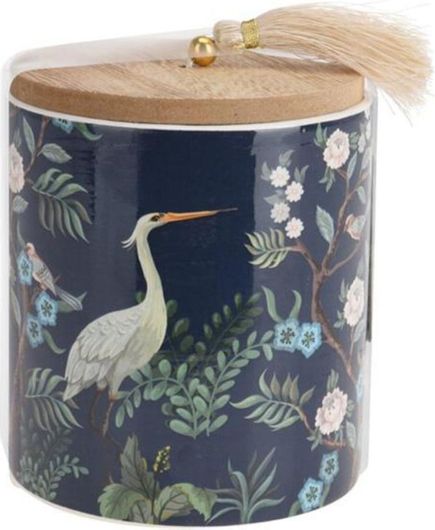 Κερί Αρωματικό Aroma Di Rogito με Ξύλινο Καπάκι 9x11cm Blue Narcissus