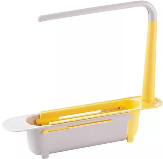 Βάση Οργάνωσης Νεροχύτη Κουζίνας SDS-20664 Ρυθμιζόμενη 32x6cm σε Κίτρινο