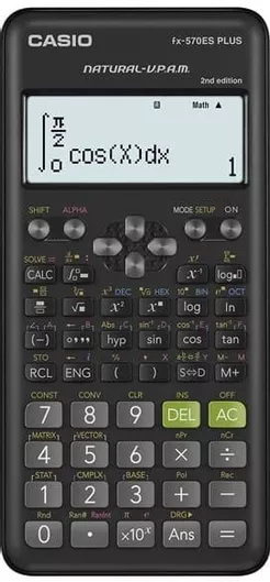 Αριθμομηχανή Casio Επιστημονική FX-570ES Plus 12 Ψηφίων Ασημί