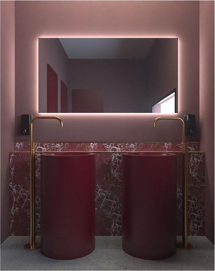 Καθρέπτης Μπάνιου Square 60X80cm με Led