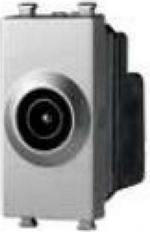 Τερματική Πρίζα Lineme 50-00416-10 Κεραίας Τηλεόρασης Ασημί