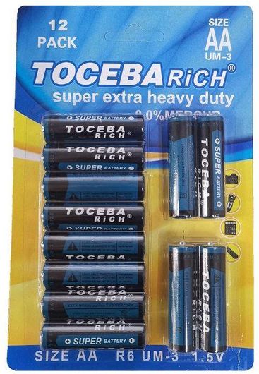 Μπαταρία Zinc AA 1.5V 12τμχ