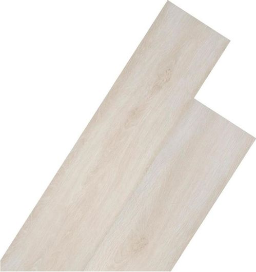 Πλαστικό Δάπεδο vidaXL Μη Αυτοκόλλητο Κλασικό Λευκό Δρυός 5.26 m² / 2mm PVC Λευκό