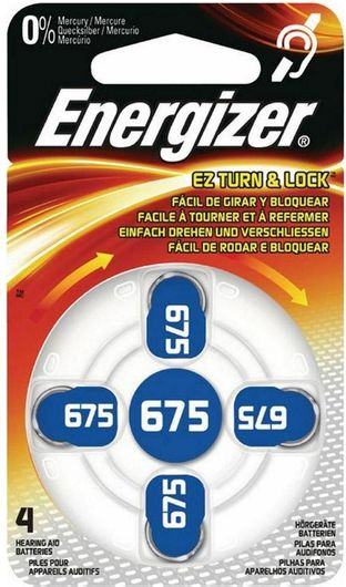 Μπαταρίες Ακουστικών Βαρηκοΐας Energizer 675 1.4V 4τμχ