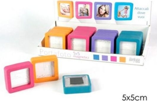 Κορνίζα Cartouche μαγνητάκι Επιτραπέζια 5x5cm Τυχαία Επιλογή Χρώματος / Σχεδίου