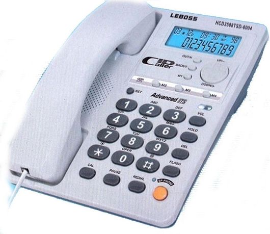 Ενσύρματο Τηλέφωνο Leboss 6004 Γραφείου Λευκό