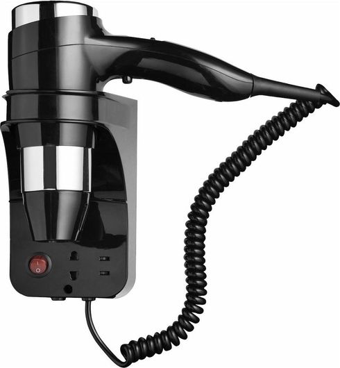 Σεσουάρ Geesa 6478 Ξενοδοχείου Μαύρο 1.6kW