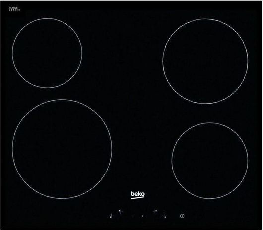 Εστία Κουζίνας Beko HIC 64401 T Κεραμική Αυτόνομη με Λειτουργία Κλειδώματος 58x51cm