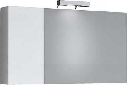 Καθρέπτης Μπάνιου Status White Gloss 100 με Ντουλάπι 97x12x50